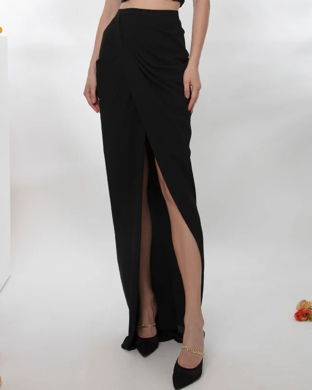 Draped Mousseline Skirt