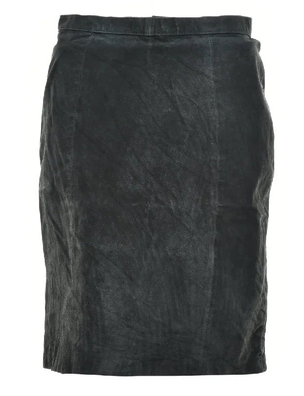 Suede Pencil Skirt - S