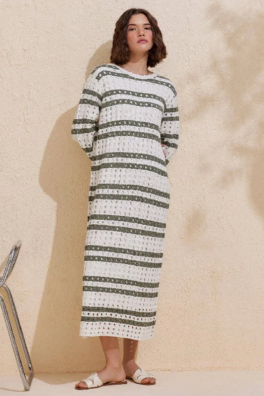 Summer Knit Dress - Khaki